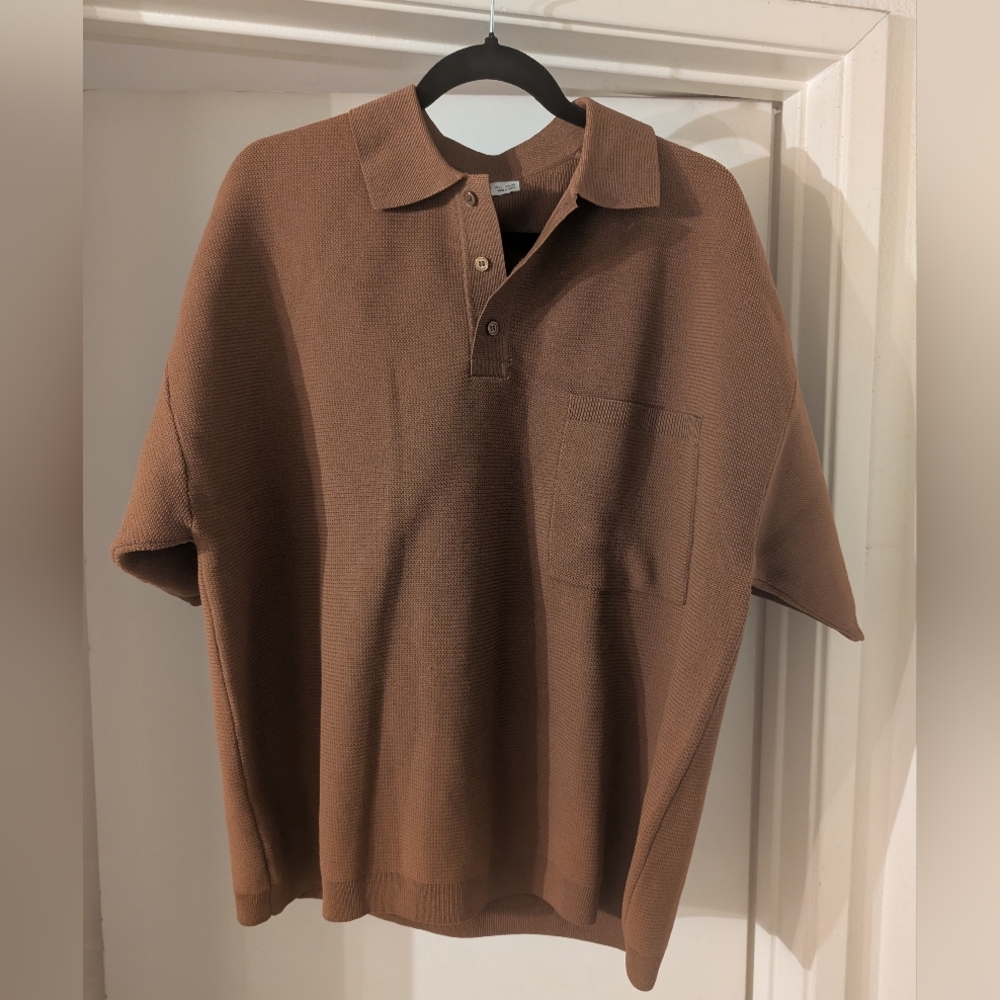 Zara Brown Casual Button Down Shirt